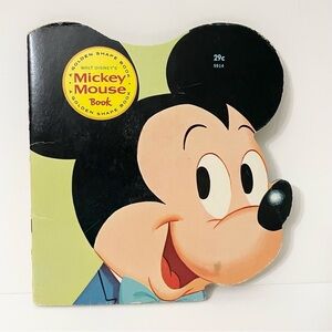 Vintage 1965 Walt Disney Mickey Mouse Golden Shape Book Paperback